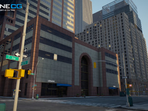 New york city 7th avenue 3D मॉडल