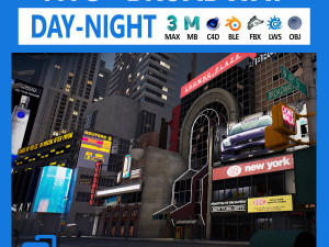New york city broadway 3D मॉडल