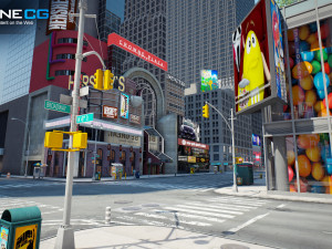New york city broadway 3D मॉडल