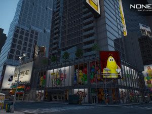 Nyc 7th avenue broadway set 1 3D मॉडल