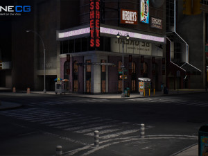 Nyc 7th avenue broadway set 1 3D मॉडल
