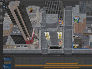 Nyc 7th avenue broadway set 1 3D मॉडल