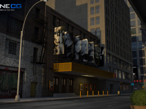 Nyc 7th avenue broadway set 1 3D मॉडल
