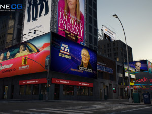 Nyc 7th avenue broadway set 1 3D मॉडल