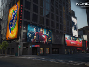 Nyc 7th avenue broadway set 1 3D मॉडल