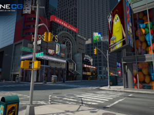 Nyc 7th avenue broadway set 1 3D मॉडल