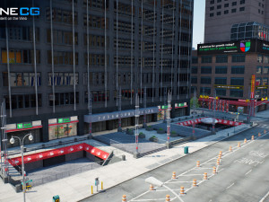 Nyc 7th avenue broadway set 2 3D मॉडल