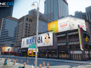Nyc 7th avenue broadway set 2 3D मॉडल