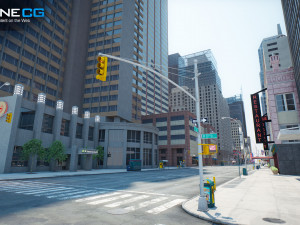 Nyc 7th avenue broadway set 2 3D मॉडल