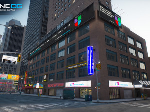 Nyc 7th avenue broadway set 2 3D मॉडल