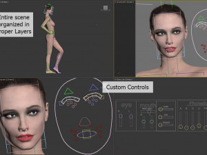 adriana v2 3D 模型