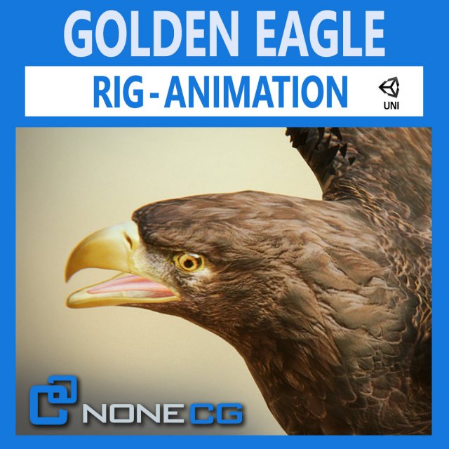golden eagle v3 - unity 3D-Modell .c4d .max .obj .3ds .fbx .stl .blend 