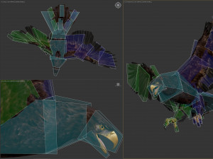 Animated Golden Eagle v2 3D Model