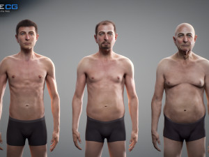 aging man Model 3D
