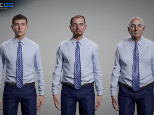 Aging man 3D Model