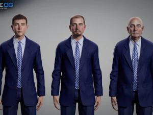 Aging man 3D Model