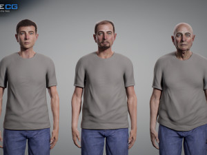 aging man Model 3D