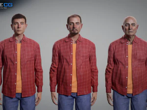 Aging man 3D Model
