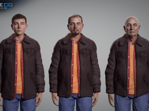 aging man Model 3D