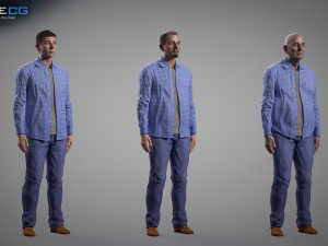 aging man Model 3D