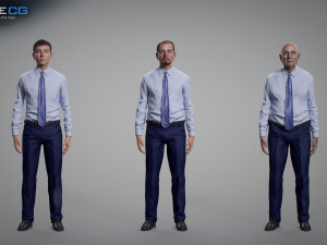 aging man Model 3D