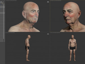 aging man Model 3D