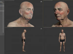 Aging man 3D Model