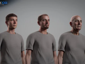 Aging man 3D Model