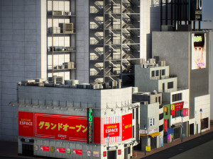 Tokyo shibuya block 1 Model 3D