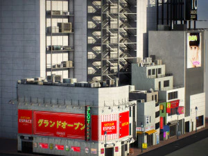 Tokyo shibuya block 1 3D Model