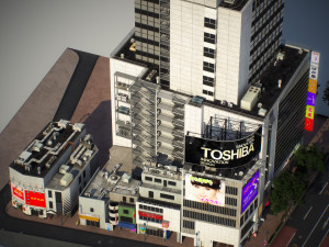 Tokyo shibuya block 1 Model 3D