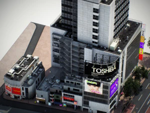 Tokyo shibuya block 1 3D Model