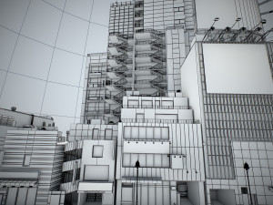 Tokyo shibuya block 1 Model 3D