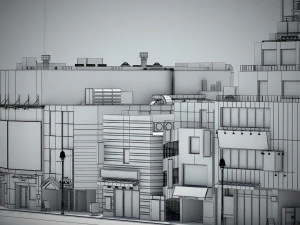 Tokyo shibuya block 1 3D Model