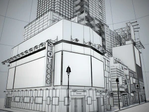 Tokyo shibuya block 1 3D Model