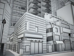 Tokyo shibuya block 1 Model 3D