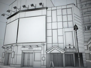 Tokyo shibuya block 1 3D Model