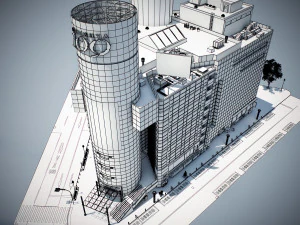 Blocco 2 di Tokyo Shibuya Modello 3D