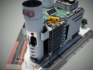 Tokyo shibuya block 2 3D 模型