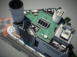 Blocco 2 di Tokyo Shibuya Modello 3D