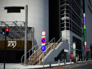 Blocco 2 di Tokyo Shibuya Modello 3D