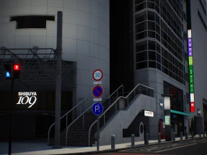Blocco 2 di Tokyo Shibuya Modello 3D
