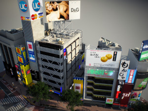 Tokyo shibuya block 3 Modelo 3D