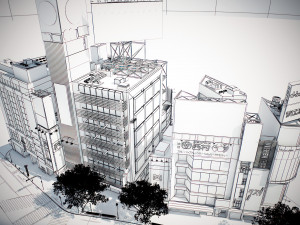 Tokyo shibuya block 3 Modelo 3D