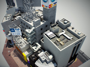 Tokyo shibuya block 3 Modelo 3D