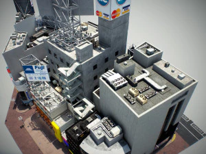 Tokyo shibuya block 3 3D Model
