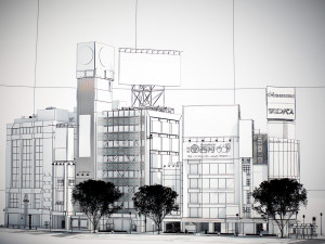 Tokyo shibuya block 3 Modelo 3D