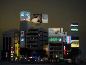 Tokyo shibuya block 3 3D Model