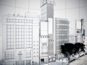 Tokyo shibuya block 3 Modelo 3D