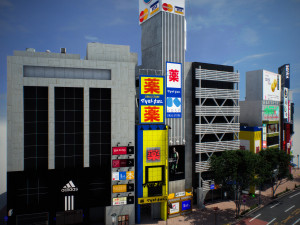 Tokyo shibuya block 3 Modelo 3D